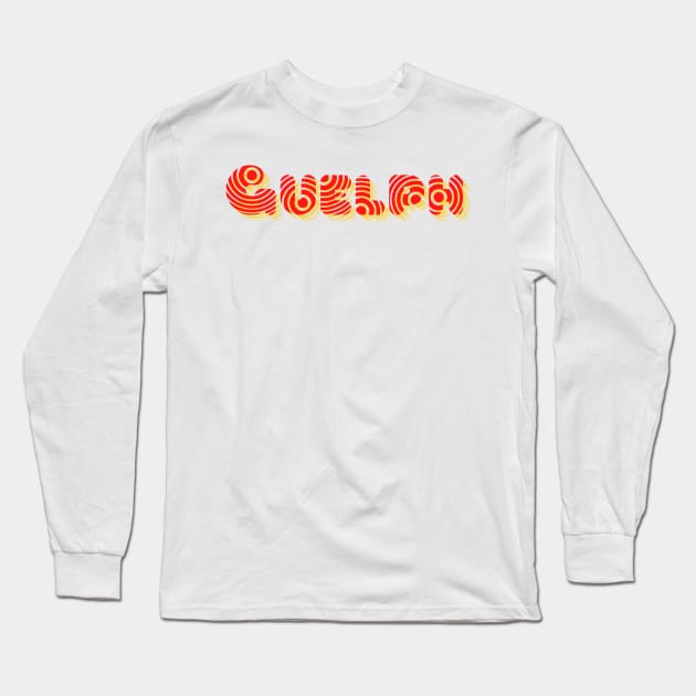 Guelph - Funky Font Long Sleeve T-Shirt by stickersbyjori